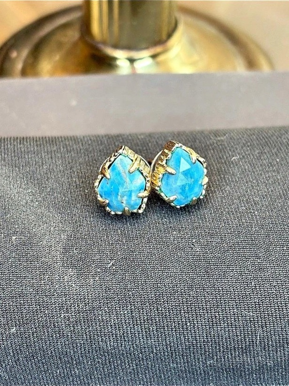 Kendra Scott Turquoise Blue Stud Earrings